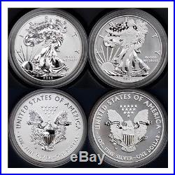 2013 W Silver Eagle Enhanced & Reverse Proof West Point 2 Coin Set Mint