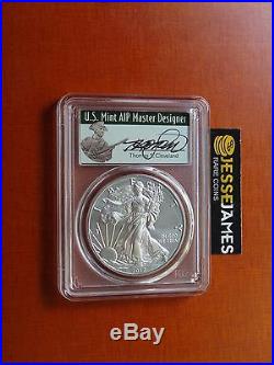 2019 W BURNISHED SILVER EAGLE PCGS SP70 MINUTEMAN CLEVELAND FIRST DAY OF ISSUE