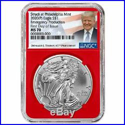 2020 (P) $1 American Silver Eagle NGC MS70 Emergency Production FDI