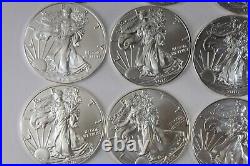 03 Roll of 20 2016 1 oz Silver American Eagle $1 Coin BU (Lot, Tube of 20)