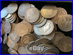 100 Coins 5 Rolls $1 Cull 1978-1904 Morgan US Silver Dollars Eagle 90% Bulk Lot