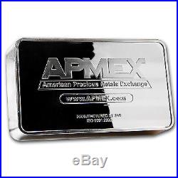 100 oz APMEX Struck Silver Bar Eagle Design SKU #73165