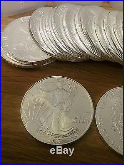 100 troy oz USA Silver Eagle, Fine Silver 999.0 Bullion Coins = 100 troy ounce