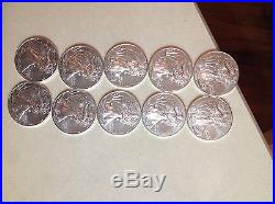 10 silver eagle bullion coins 1 oz 2014