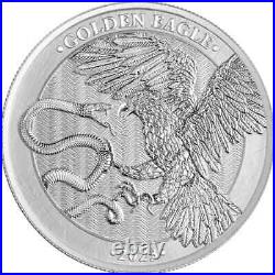 10x Malta Golden Eagle 1oz Silver Bullion coin in capsule Germania Mint Lot 1