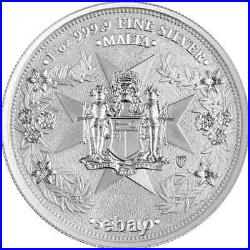 10x Malta Golden Eagle 1oz Silver Bullion coin in capsule Germania Mint Lot 3