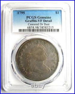 1795 Draped Bust Small Eagle Silver Dollar $1 PCGS VF Detail Rare Coin