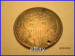 1800 Draped Bust Heradic Eagle Silver Dollar Rare Hole CC