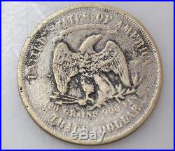 1875 Trade Silver Dollar Seated Liberty/Eagle