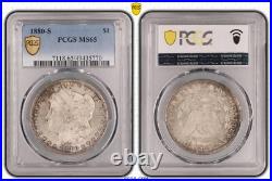 1880-S Morgan Silver Eagle Dollar Coin PCGS MS65 1880-S Morgan Silver Eagle Dollar Coin PCGS MS65
