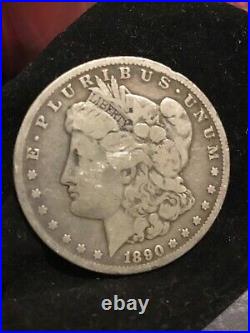1890 CC USA Silver Morgan Dollar Liberty to obverse Eagle to reverse Nice lustre