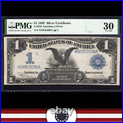 1899 $1 SILVER CERTIFICATE BLACK EAGLE PMG 30 comment Fr 233 N58363699A