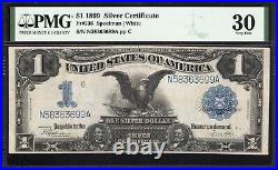 1899 $1 SILVER CERTIFICATE BLACK EAGLE PMG 30 comment Fr 233 N58363699A