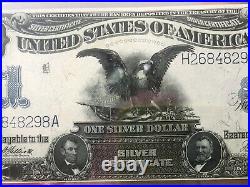 1899 $1 Silver Certificate BLACK EAGLE Elliott/Burke PCGS Choice AU 58! Fr. 234