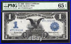 1899 $1 Silver Certificate BLACK EAGLE NOTE PMG 65 EPQ Fr 236 V77130424A