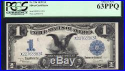 1899 $1 Silver Certificate BLACK EAGLE PCGS 63 PPQ Fr 236 X22763383A