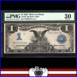 1899 $1 Silver Certificate BLACK EAGLE PMG 30 comment Fr 236 T76079167A