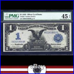 1899 $1 Silver Certificate BLACK EAGLE PMG 45 EPQ Fr 233 R60958688R
