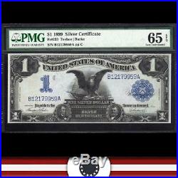 1899 $1 Silver Certificate BLACK EAGLE PMG 65 EPQ Fr 233 B12179959A