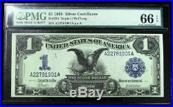 1899 $1 Silver Certificate Black Eagle Fr #230 Pmg Gem Unc 66 Epq