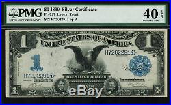 1899 $1 Silver Certificate FR-227 Black Eagle Graded PMG 40 EPQ EF