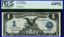 1899 $1 Silver Certificate FR-229 Black Eagle Graded PCGS 64PPQ