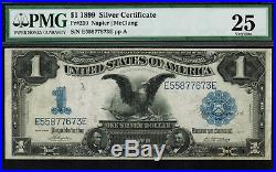 1899 $1 Silver Certificate FR-230 Black Eagle Graded PMG 25 Very Fine