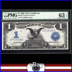 1899 $1 Silver Certificate Note BLACK EAGLE PMG 63 EPQ Fr 236 V77130431A