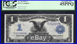 1899 $1 Silver Certificate PCGS 45 PPQ Fr 228 BLACK EAGLE T14527947