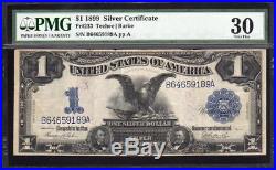 1899 $1 Silver Certificate PMG 30 Fr 233 BLACK EAGLE B64659189A