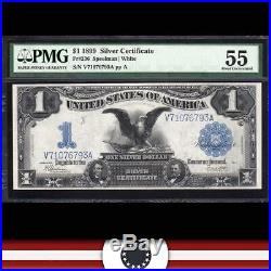 1899 $1 Silver Certificate PMG 55 Fr 236 BLACK EAGLE V71076793A