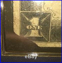 1899 One Dollar LARGE SIZE Silver CertificateBLACK EAGLECIRCULATED