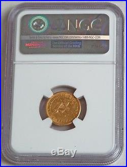 1907 GOLD Liberty $2.5, Coronet Quarter Eagle, NGC MS 62 Philadelphia Mint
