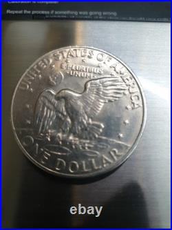 1972 American Liberty Silver $1 Dollar Coin D Eisenhower/Eagle Design