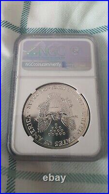 1986 $1 silver eagle ms69pl