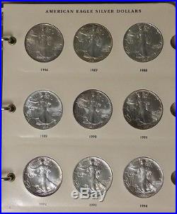 1986-2012 American Silver Eagle Collection in Littleton Album! 27 Coins