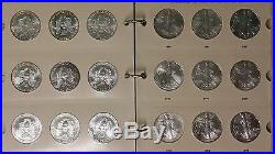 1986-2012 American Silver Eagle Collection in Littleton Album! 27 Coins