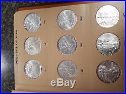 1986-2016 Silver American Eagle 31 U. S. Mint Gem Unc Coin Set in Dansco Album