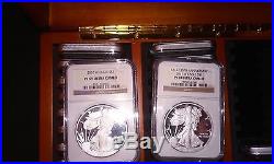(1986-2016 W) Ngc Pf69, Proof American Silver Eagle (30 Coin Set) Ultra Cameo