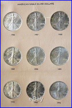 1986 2017 American Silver Eagles 1 Oz Complete Set 32 Selected Choice Bu Coins