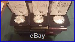 1986-2017 AMERICAN SILVER EAGLE PROOF IN ORIGINAL U. S. MINT PACKING and COA's