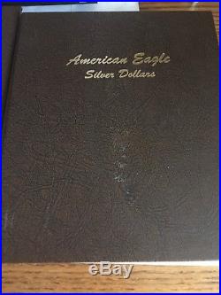 1986-2017 Silver $1 American Eagle 32 Coins Complete Set in Dansco Album
