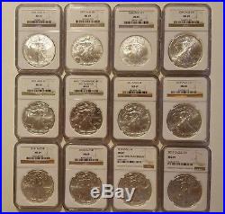 1986-2017 Silver American Eagle Set MS 69 Complete Set