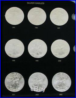 1986 2020 AMERICAN SILVER EAGLES COMPLETE SET 35 CHOICE SELECTED 1oz COINS