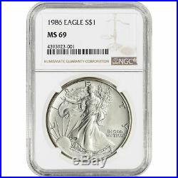 1986 2020 American Silver Eagle 35 Coin Set NGC MS69