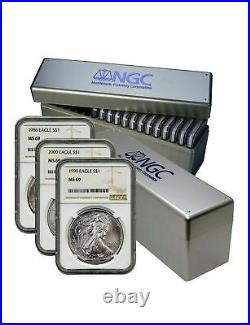 1986-2020 Silver Eagle Set NGC MS69 Complete (35 Coin Set)