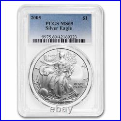 1986-2025 41-Coin Silver Eagle Set MS-69 PCGS (withPCGS Boxes) 1986-2025 41-Coin Silver Eagle Set MS-69 PCGS (withPCGS Boxes)