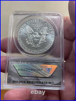 1986 American Silver Eagle Graded ANACS MS69