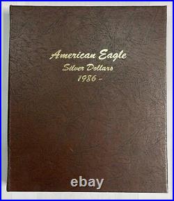 1986 Date American Silver Eagle 30 Coin Set in Album BU Brilliant Uncirculated