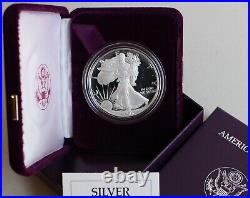 1986 S AMERICAN SILVER EAGLE PROOF DOLLAR US Mint ASE Coin with Box and COA